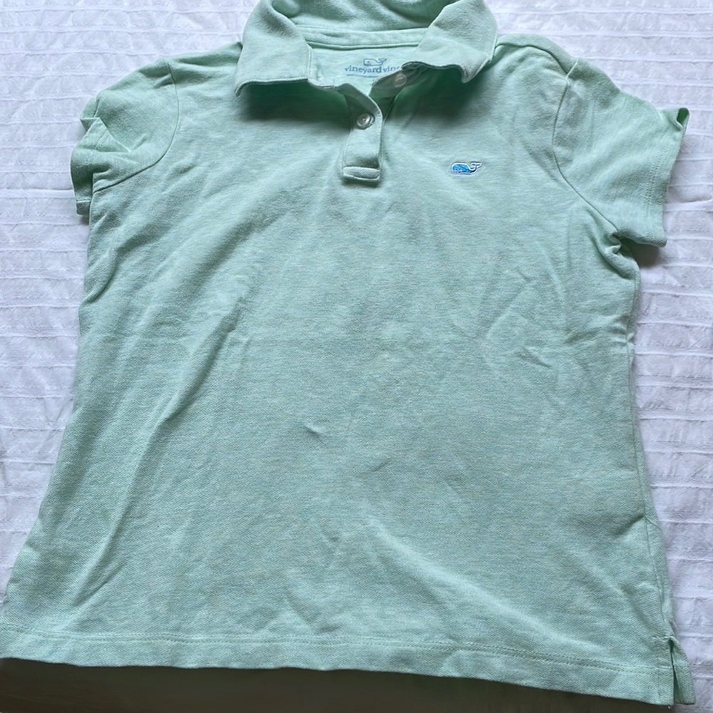 Vineyard Vines light green polo 7-8